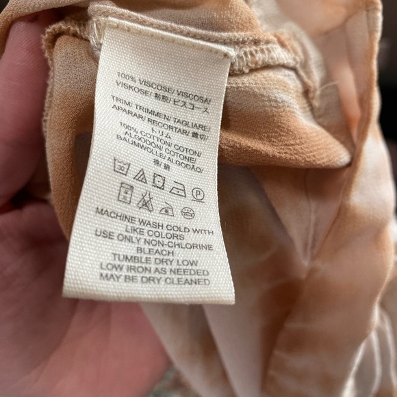 Free People Tie me down Blouse in Sunset tie dye size XS - Picture 7 of 7